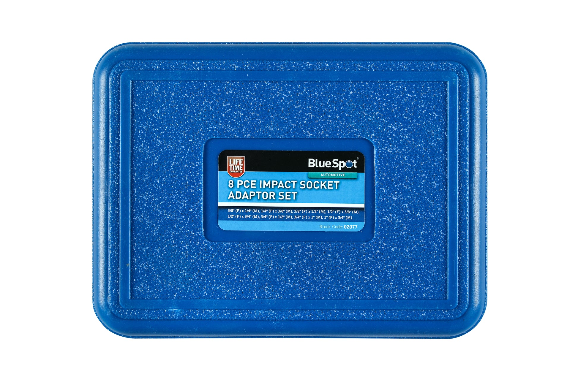 BlueSpot 8 PCE Impact Socket Adaptor Set (1/4"-1") 02077