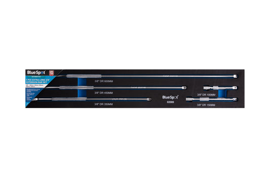 BlueSpot 5 PCE Extra Long 3/8" Extension Bar Set 02089