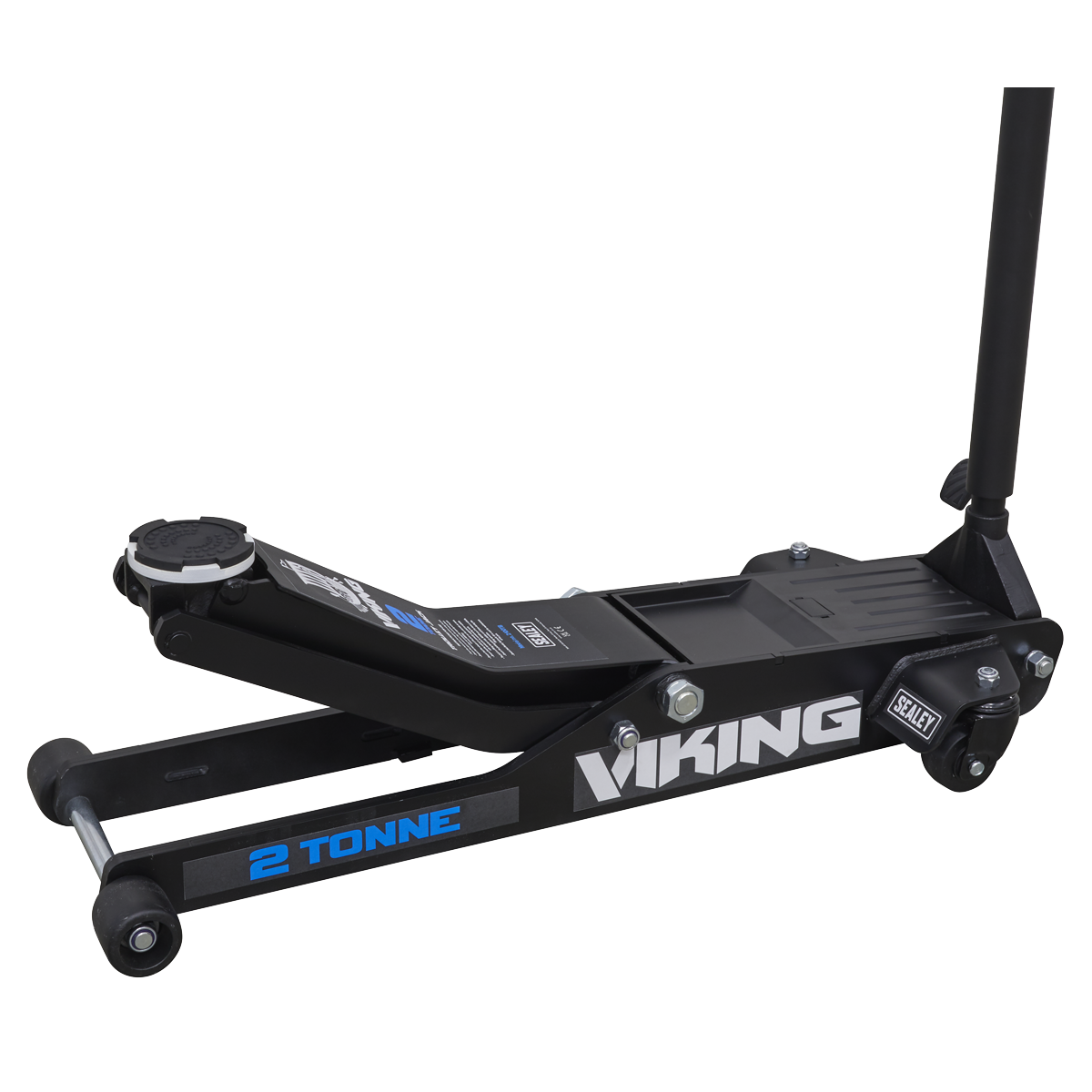Sealey Viking 2tonne Low Entry Long Reach Trolley Jack with Rocket Lift 2100TB