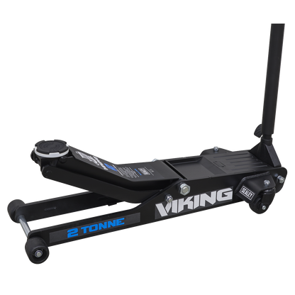 Sealey Viking 2tonne Low Entry Long Reach Trolley Jack with Rocket Lift 2100TB