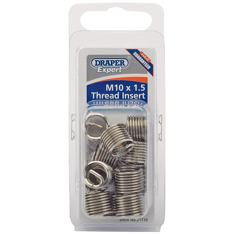 Draper Metric Thread Insert Refill, M10 x 1.5 (Pack of 12) DRA-21710