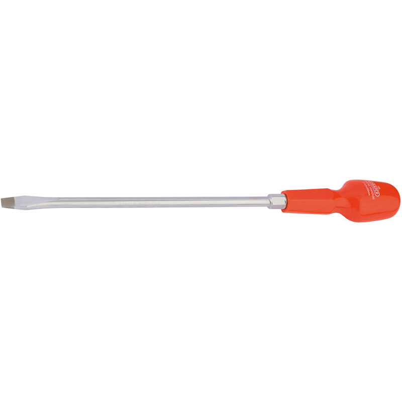 Draper Plain Slot Flared Tip Long Pattern Cabinet Pattern Screwdriver, 9.5 x 250mm (Sold Loose) DRA-22354