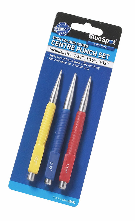 BlueSpot 3 PCE Centre Punch Set 22441