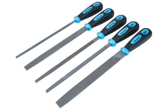 BlueSpot 5 PCE 200mm (8") Soft Grip File Set 22654