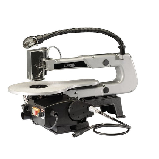 Draper Variable Speed Scroll Saw with Flexible Drive Shaft and Worklight, 405mm, 90W DRA-22791