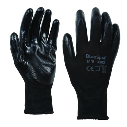 BlueSpot Nitrile Grip Gloves (Medium) 23008