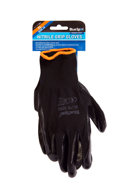 BlueSpot Nitrile Grip Gloves (XL) 23012