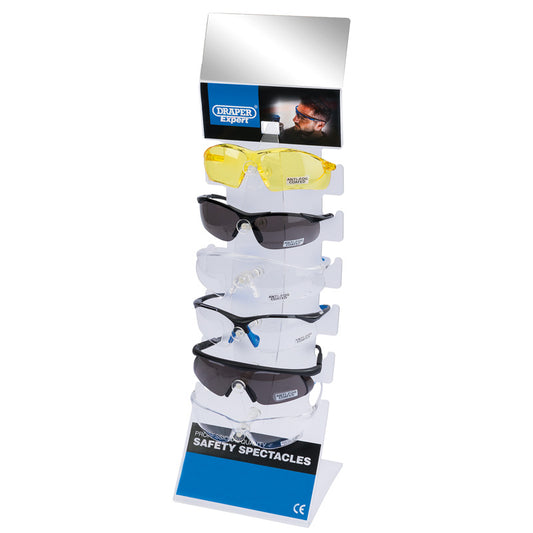 Draper Countertop Display of Six Safety Spectacles DRA-23341