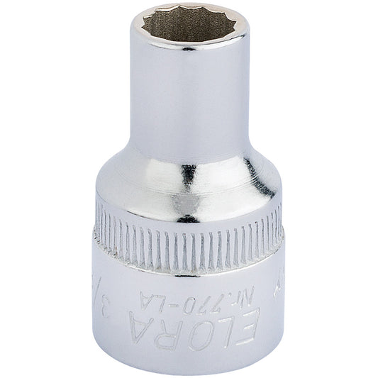 Elora Bi-Hexagon Socket, 1/2" Sq. Dr., 3/8" DRA-24335