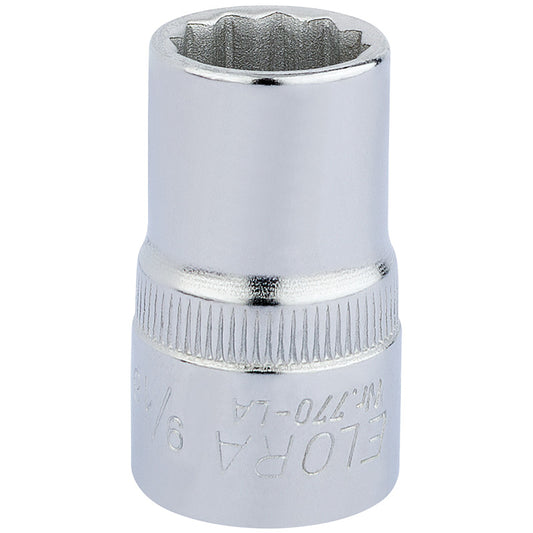Elora Bi-Hexagon Socket, 1/2" Sq. Dr., 9/16" DRA-24369