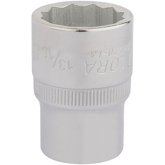 Elora Bi-Hexagon Socket, 1/2" Sq. Dr., 13/16" DRA-24434