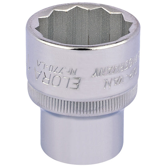 Elora Bi-Hexagon Socket, 1/2" Sq. Dr., 1" DRA-24476