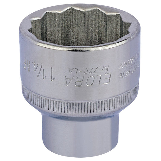 Elora Bi-Hexagon Socket, 1/2" Sq. Dr., 1.1/4" DRA-24517