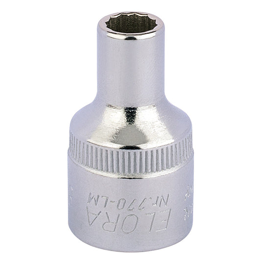 Elora Bi-Hexagon Socket, 1/2" Sq. Dr., 8mm DRA-24533