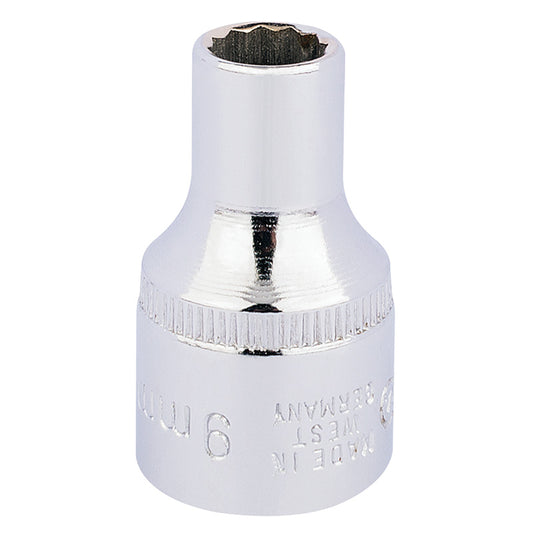 Elora Bi-Hexagon Socket, 1/2" Sq. Dr., 9mm DRA-24541