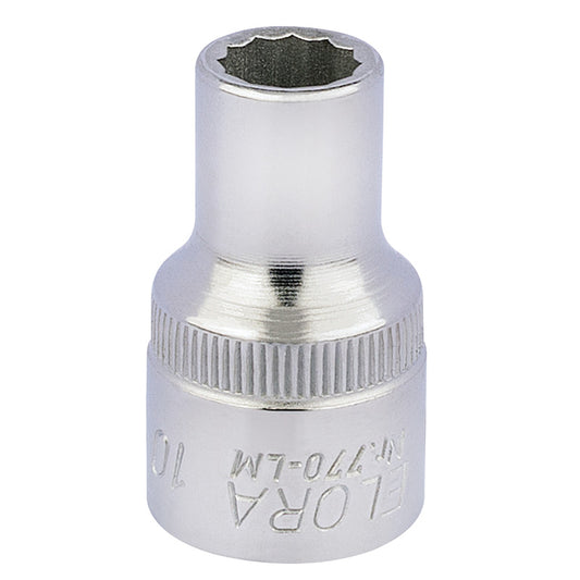 Elora Bi-Hexagon Socket, 1/2" Sq. Dr., 10mm DRA-24559