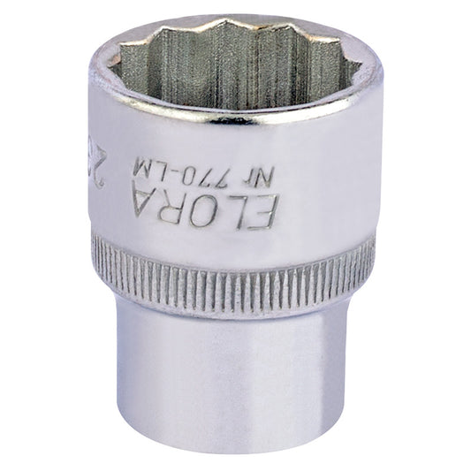 Elora Bi-Hexagon Socket, 1/2" Sq. Dr., 23mm DRA-24682
