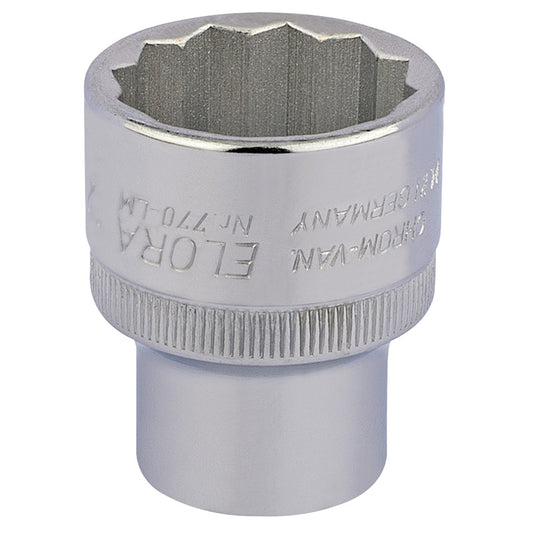 Elora Bi-Hexagon Socket, 1/2" Sq. Dr., 27mm DRA-24723