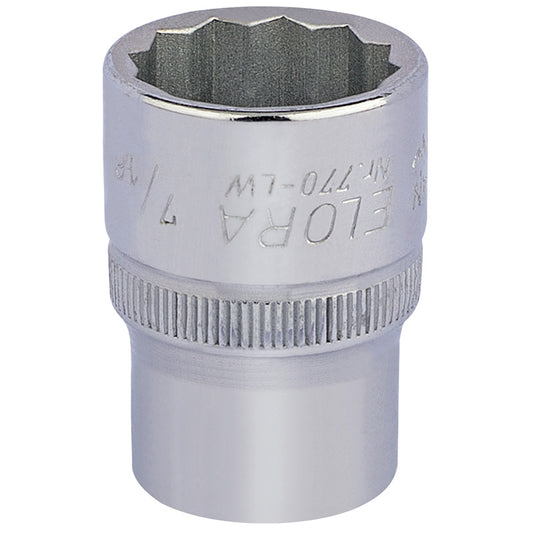 Elora Whitworth Bi-Hexagon Socket, 1/2" Sq. Dr., 7/16" DRA-24848