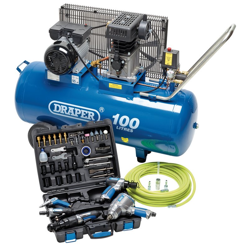 Draper Jumbo Air Tool and Compressor Kit DRA-24870