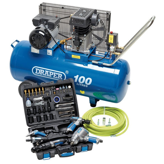 Draper Jumbo Air Tool and Compressor Kit DRA-24870