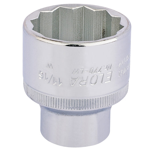 Elora Whitworth Bi-Hexagon Socket, 1/2" Sq. Dr., 11/16" DRA-24880