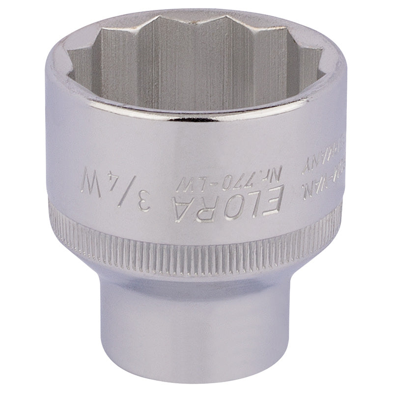 Elora Whitworth Bi-Hexagon Socket, 1/2" Sq. Dr., 3/4" DRA-24898