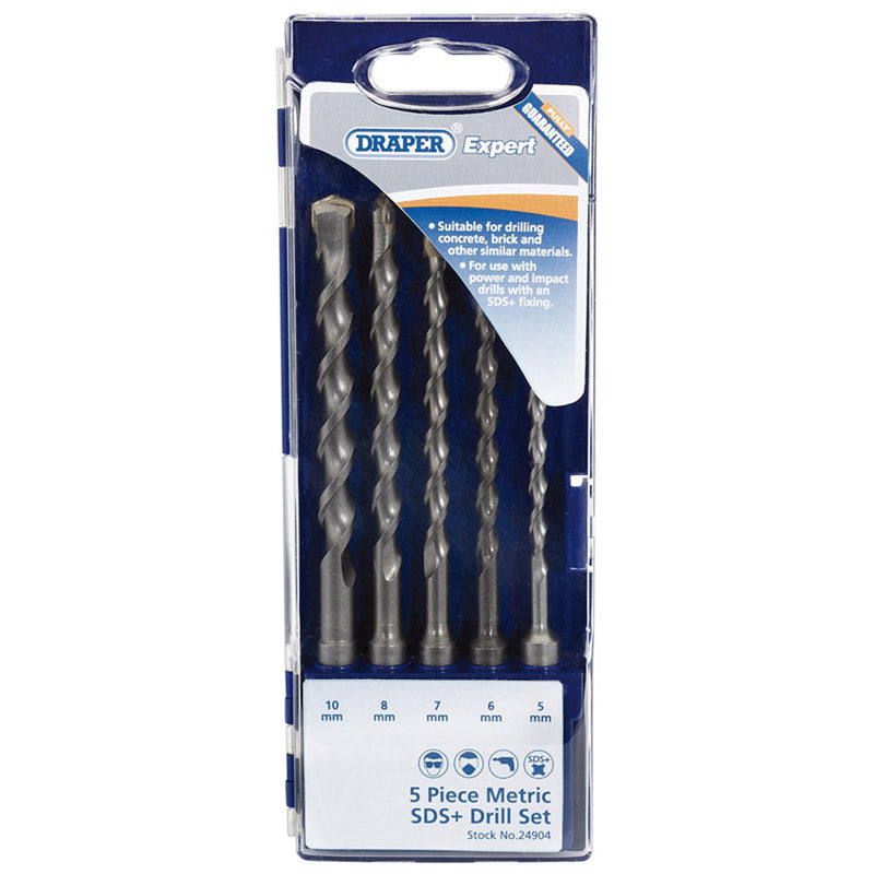 Draper Metric SDS+ Masonry Drill Set (5 Piece) DRA-24904