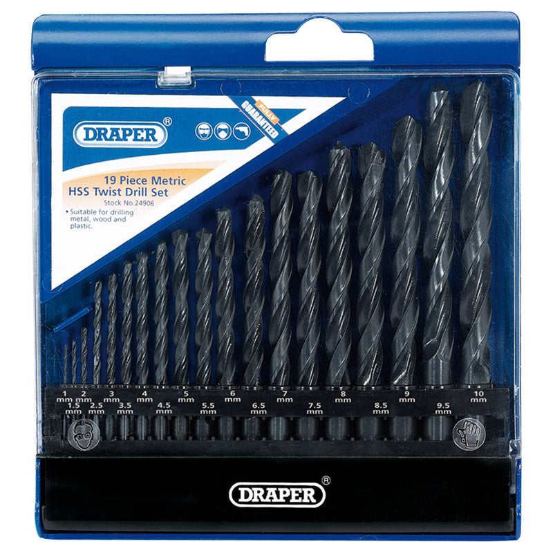 Draper Metric HSS Drill Set (19 Piece) DRA-24906