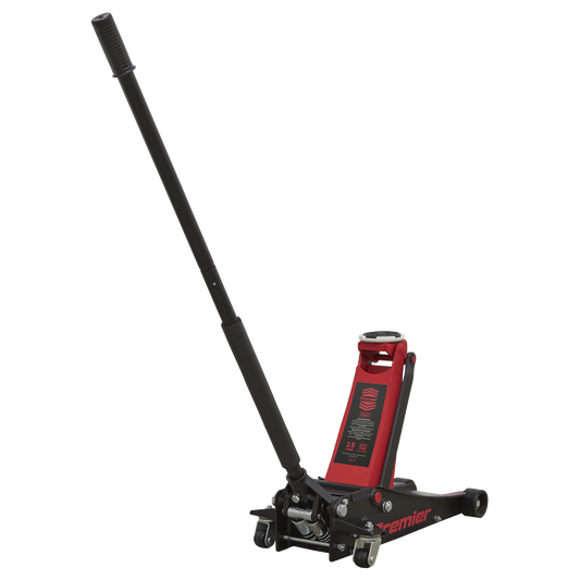 Sealey 2.5tonne Low Entry Trolley Jack with Rocket Lift 2500LE