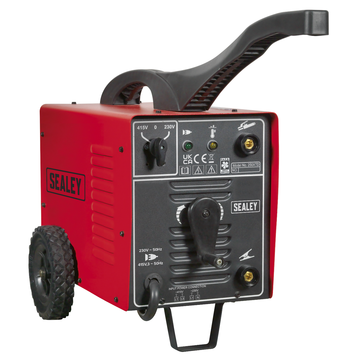 Sealey 250A Arc Welder 230/415V 3ph with Accessory Kit 250XTD