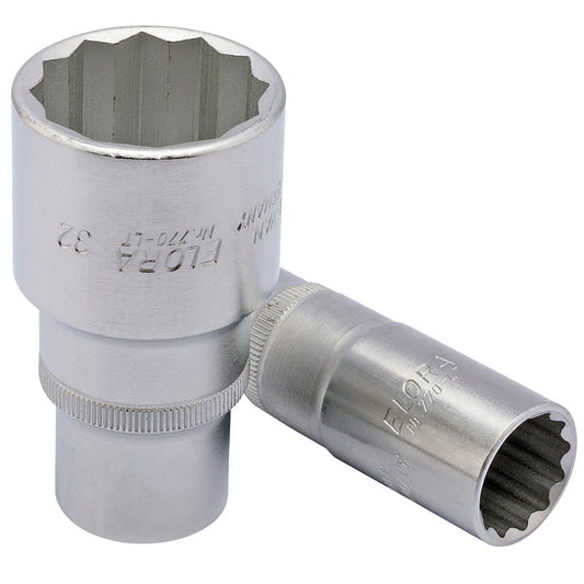 Elora Deep Bi-Hexagon Socket, 1/2" Sq. Dr., 27mm DRA-11938