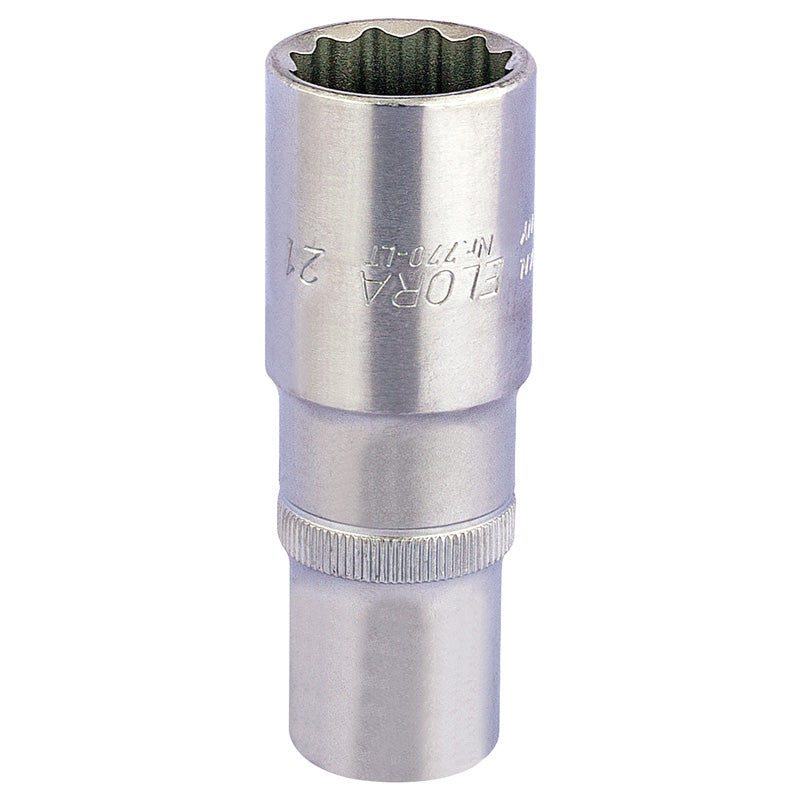 Elora Deep Bi-Hexagon Socket, 1/2" Sq. Dr., 21mm DRA-25135