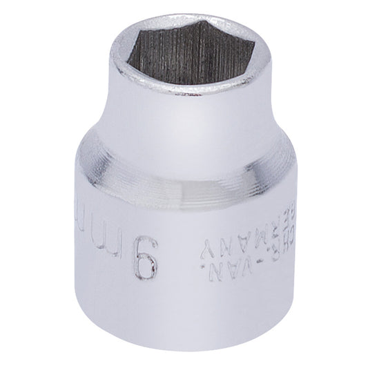 Elora Hexagon Socket, 3/8" Sq. Dr., 9mm DRA-25854