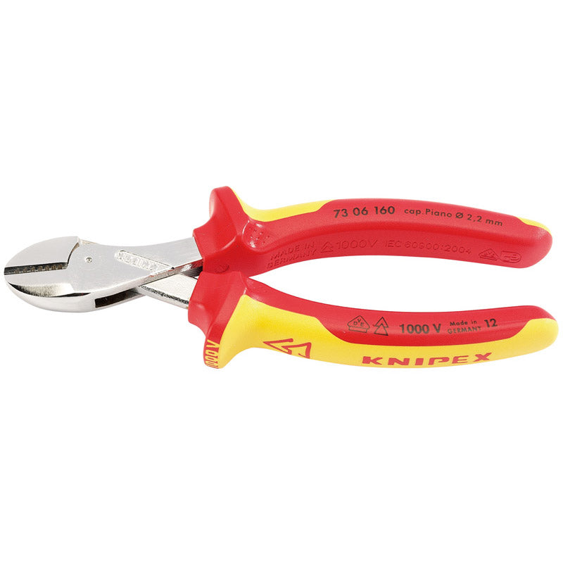 Knipex 73 06 160SB VDE ' x CUT' High Leverage Diagonal Side Cutters DRA-25885