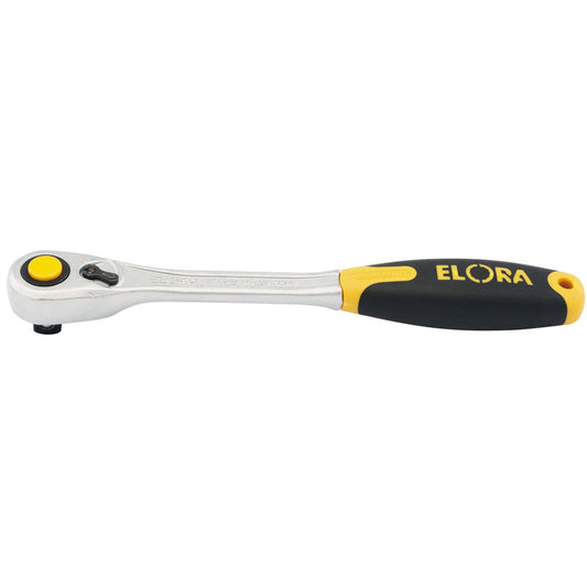 Elora Fine Tooth Quick Release Soft Grip Reversible Ratchet, 1/2" Sq. Dr., 270mm DRA-25930