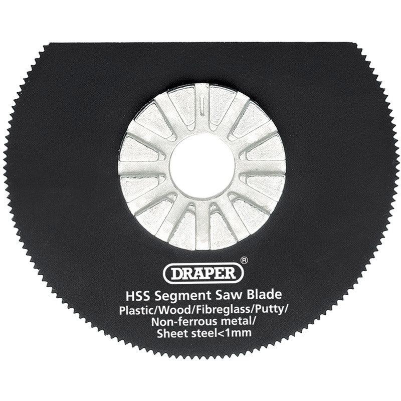 Draper HSS Segment Saw Blade, 63mm Diameter, 18tpi DRA-26057