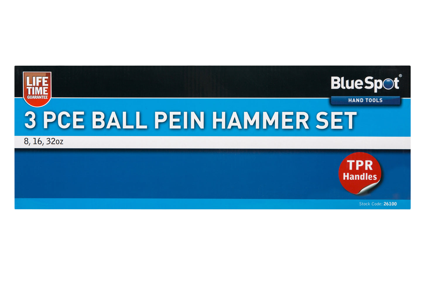 BlueSpot 3 PCE Ball Pein Hammer Set 26100