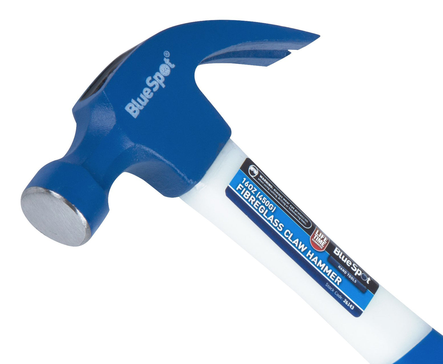 BlueSpot 16oz (450g) Fibreglass Claw Hammer 26143