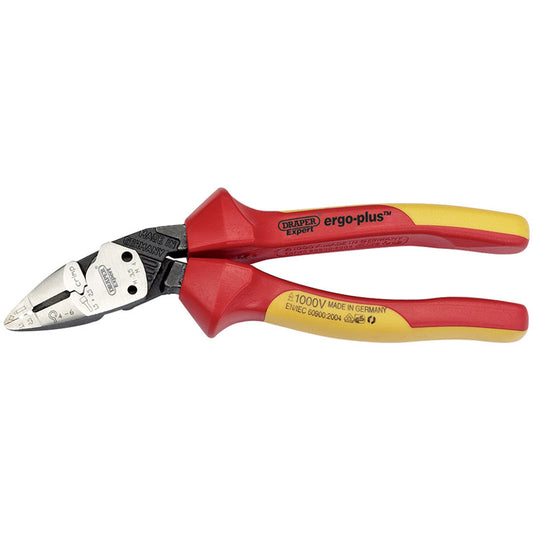 Draper Ergo Plus® ; Fully Insulated VDE Pliers, 185mm DRA-26482