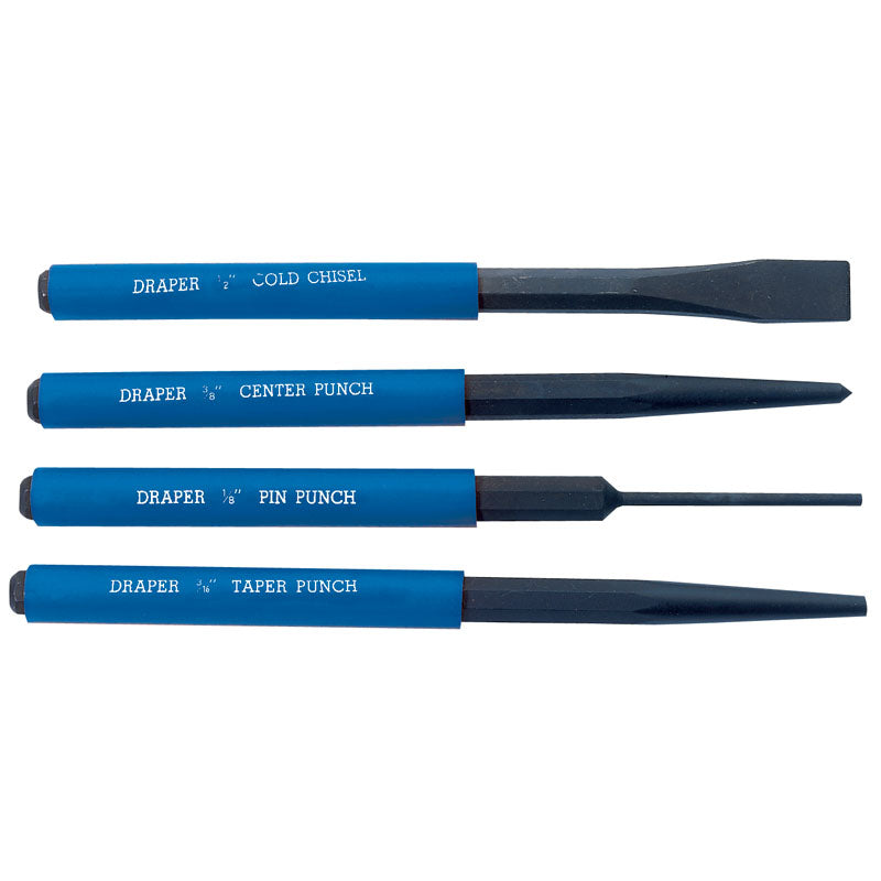 Draper Chisel and Punch Set (4 Piece) DRA-26559