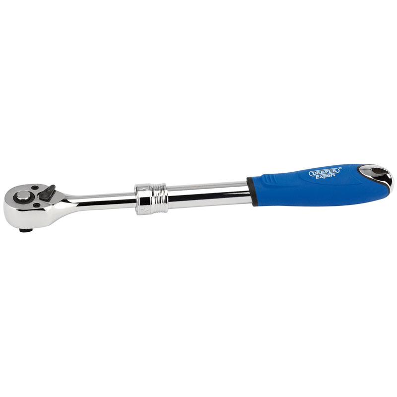 Draper 72 Tooth Extending Reversible Ratchet, 3/8" Sq. Dr. DRA-26779