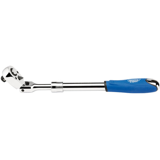 Draper Flexible Head Extending Reversible Ratchet, 1/2" Sq. Dr., 72 Tooth DRA-26817