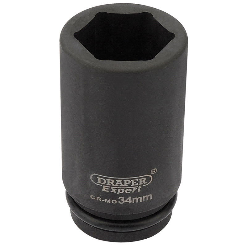 Draper HI-TORQ® ; 6 Point Deep Impact Socket, 3/4" Sq. Dr., 34mm DRA-27142