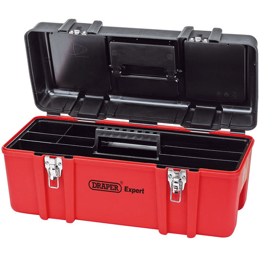 Draper Plastic Tool Box with Tote Tray, 580mm DRA-27732