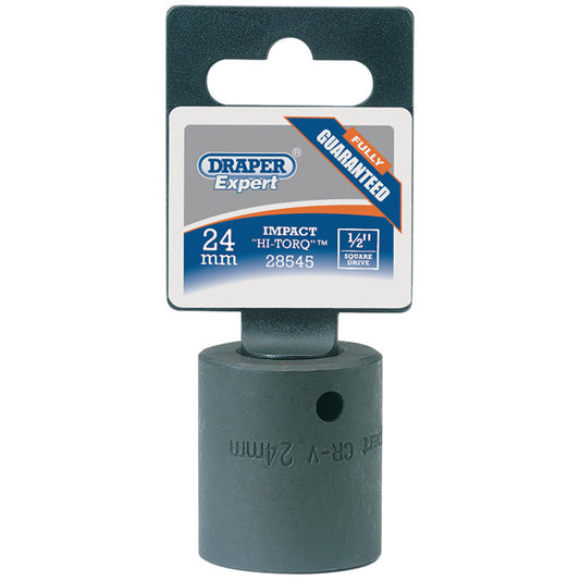 Draper Impact Socket, 1/2" Sq. Dr., 24mm DRA-28545