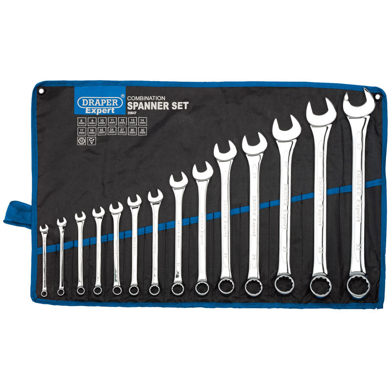 Draper Expert HI-TORQ® ; Metric Combination Spanner Set (14 Piece) DRA-29547