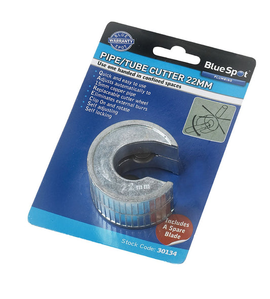 BlueSpot 22mm Pipe And Tube Cutter With Extra Blade 30134