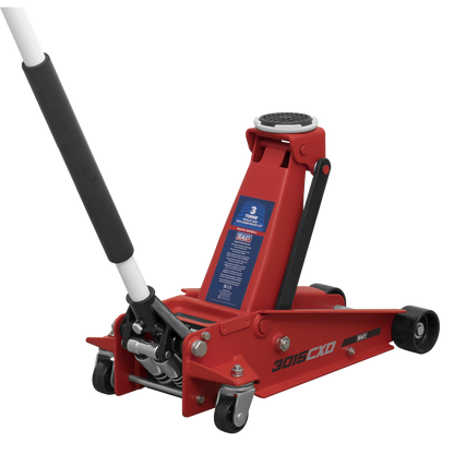 Sealey 3tonne Trolley Jack with Super Rocket Lift 3015CXD