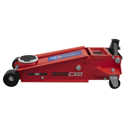 Sealey 3tonne Trolley Jack with Super Rocket Lift 3015CXD
